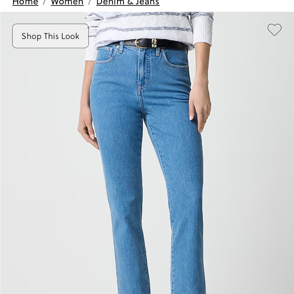J. Crew Factory Women's Straight Leg Jeans in Blue